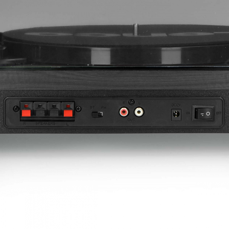 Lenco Turntable with Bluetooth® and two external speakers Black