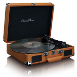 Lenco Suitcase turntable with 2 built-in speakers Brown