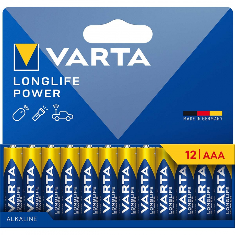 Varta Alkaline Battery AAA 1.5 V High Energy 12-Pack Varta Alkaline Battery AAA 1.5 V High Energy 12-Pack