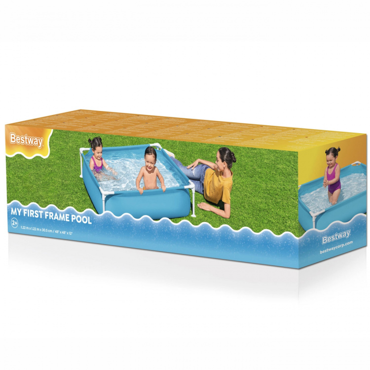 Bestway My First Frame Pool 1.22m x 1.22m x 30.5cm Bestway My First Frame Pool 1.22m x 1.22m x 30.5cm