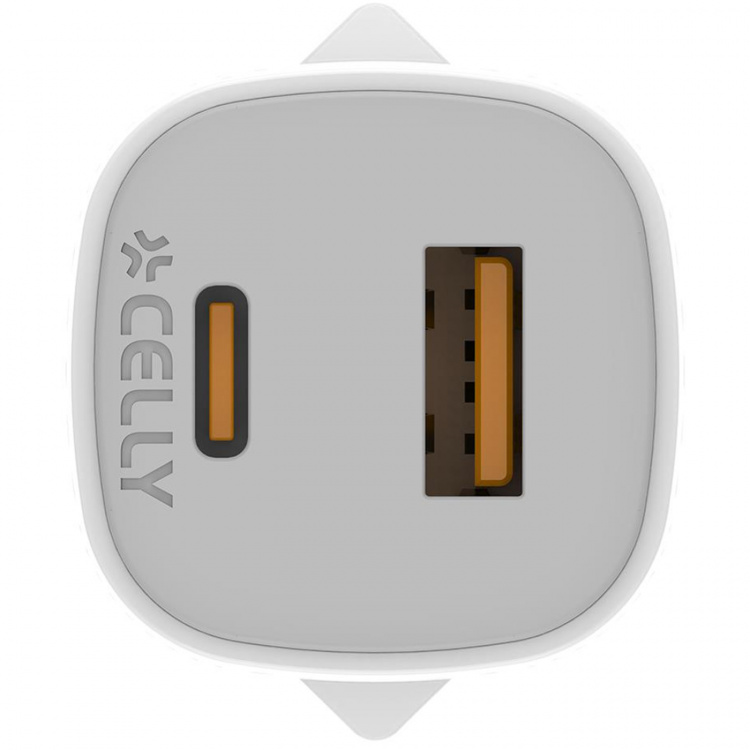 Celly USB-laddare GaN 1 x USB-A + 1 x USB-C PD 25W Celly USB-laddare GaN 1 x USB-A + 1 x USB-C PD 25W