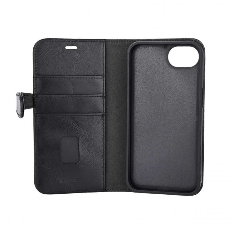 Buffalo Wallet Case 2in1 3 Card Black - iPhone 16e/17e