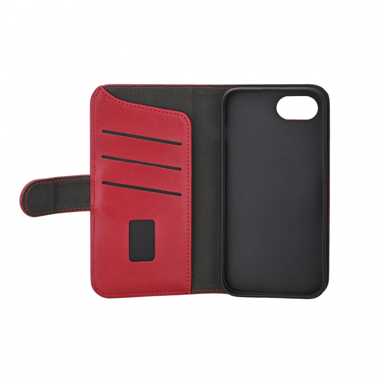 Gear Wallet iPhone 16E Classic 3 Card MagSerie Recycled Deep Red