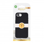 Onsala Phone Case iPhone 16E Back Silicone Touch Recycled MagSerie Black
