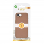 Onsala Phone Case iPhone 16E Back Silicone Touch Recycled MagSerie Chocolate