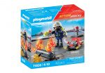 Playmobil Firefighter with Water Pump (71826)