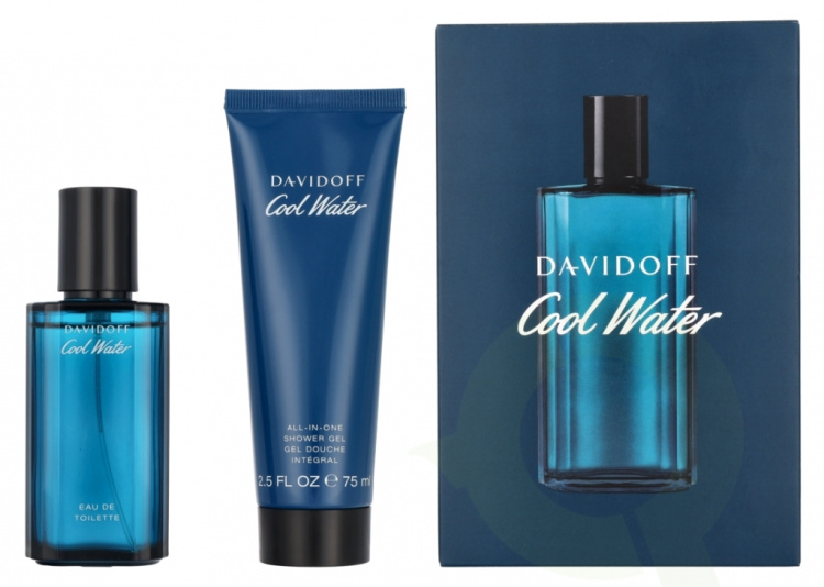 Davidoff Cool Water Man Giftset 115 ml Edt Spray 40ml/Shower Gel 75ml