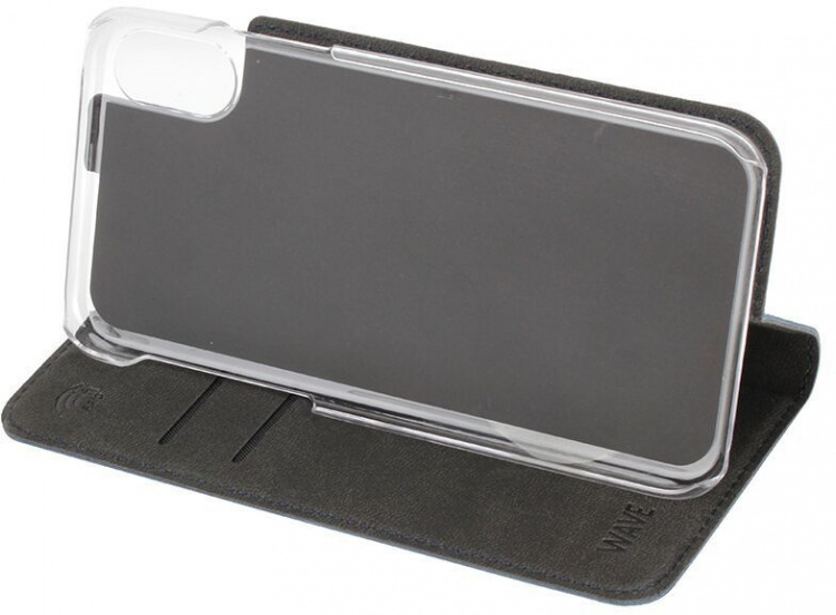 Wave BookCase protective case, iPhone X / Xs, dark blue Wave BookCase protective case, iPhone X / Xs, dark blue