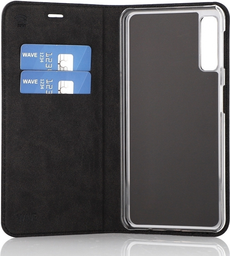 Wave BookCase protective case, Samsung Galaxy A7 (2018), black