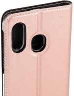 Wave BookCase protective case, Samsung Galaxy A40, rose gold