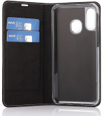 Wave BookCase protective case, Samsung Galaxy A40, rose gold