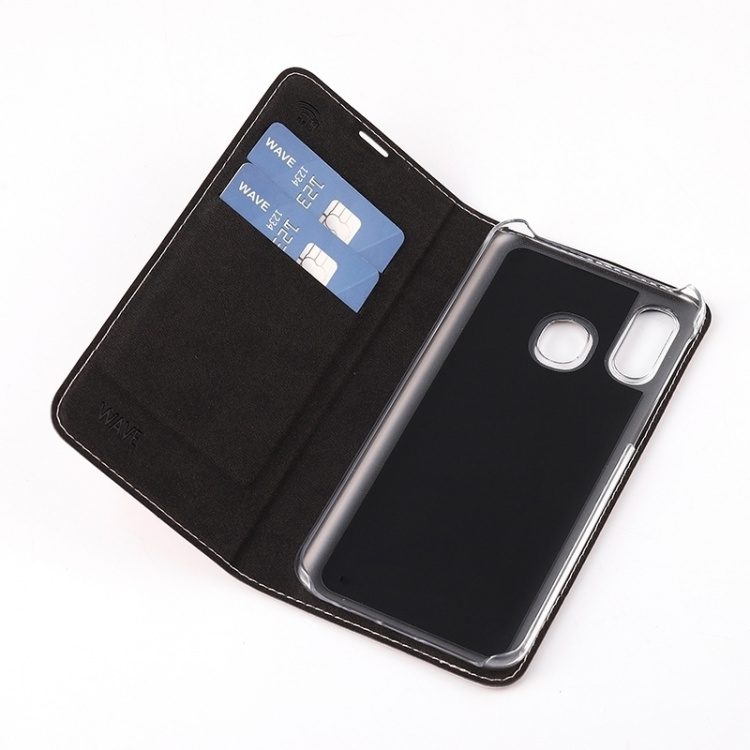 Wave BookCase protective case, Samsung Galaxy A40, rose gold