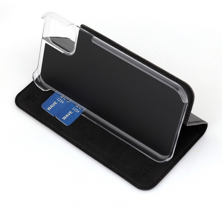 Wave BookCase protective case, iPhone 11, black