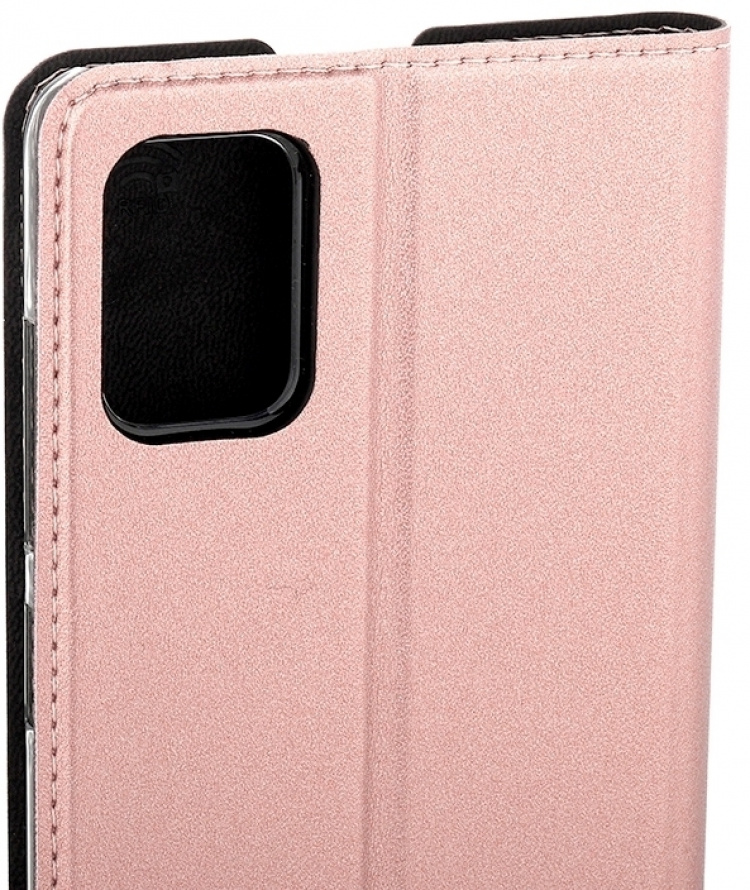 Wave BookCase protective case, Samsung Galaxy A51, rose gold