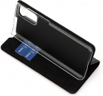 Wave BookCase protective case, Samsung Galaxy S20, black