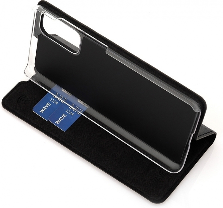 Wave BookCase protective case, Samsung Galaxy S20, black