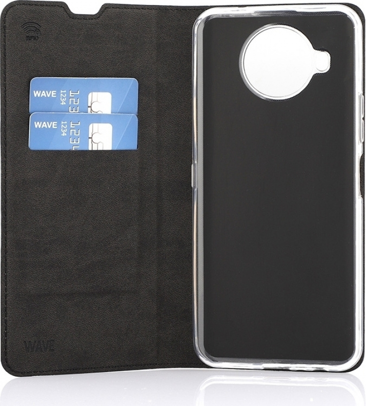 Wave BookCase protective case, Nokia 8.3 5G, black