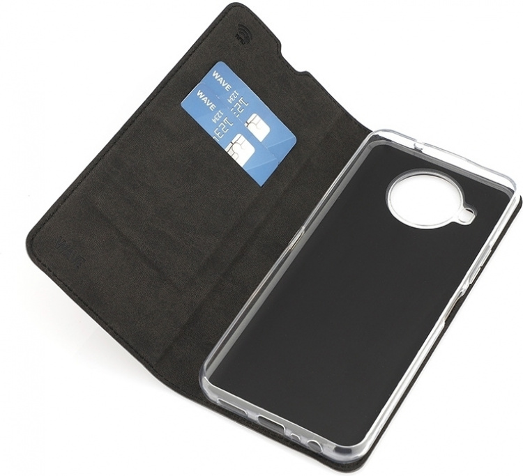 Wave BookCase protective case, Nokia 8.3 5G, black