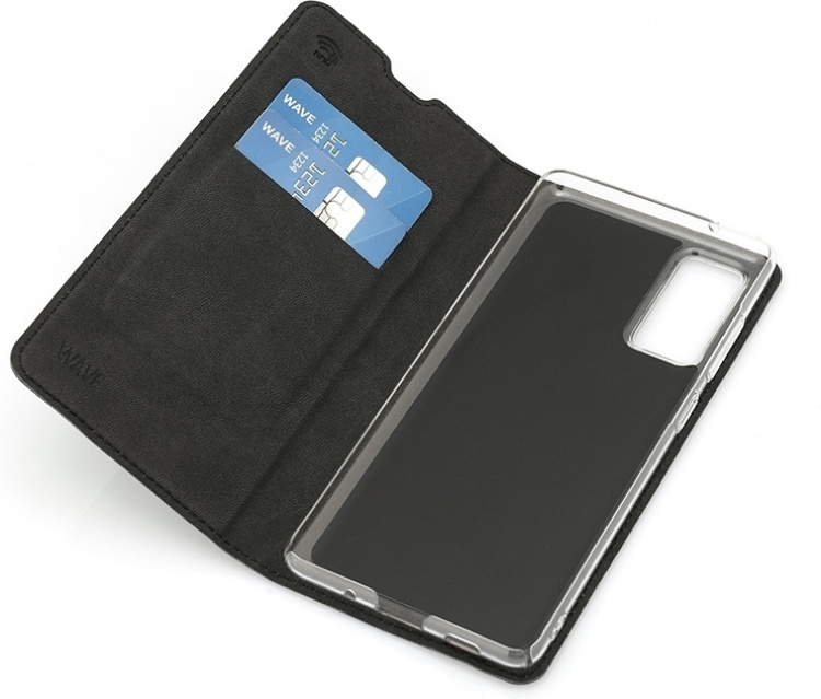 Wave BookCase protective case, Samsung Galaxy S20 FE 5G / Galaxy S20 FE, black