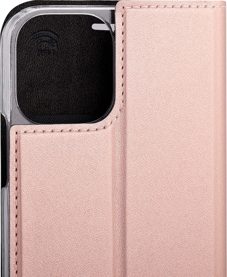 Wave BookCase iPhone 12 Pro / iPhone 12 Case, rose gold Wave BookCase iPhone 12 Pro / iPhone 12 Case, rose gold