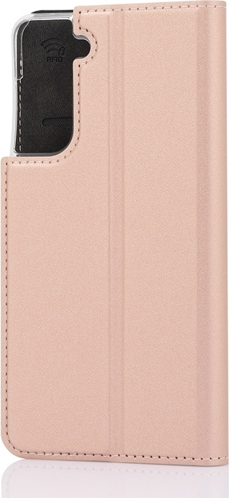 Wave BookCase protective case, Samsung Galaxy S21, rose gold Wave BookCase protective case, Samsung Galaxy S21, rose gold