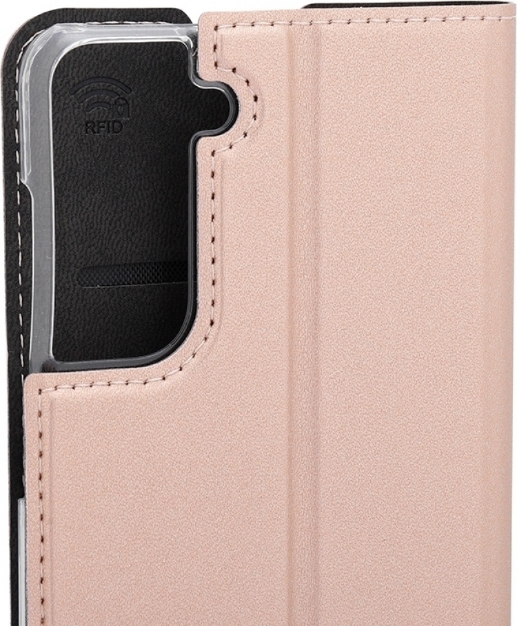 Wave BookCase protective case, Samsung Galaxy S21, rose gold Wave BookCase protective case, Samsung Galaxy S21, rose gold