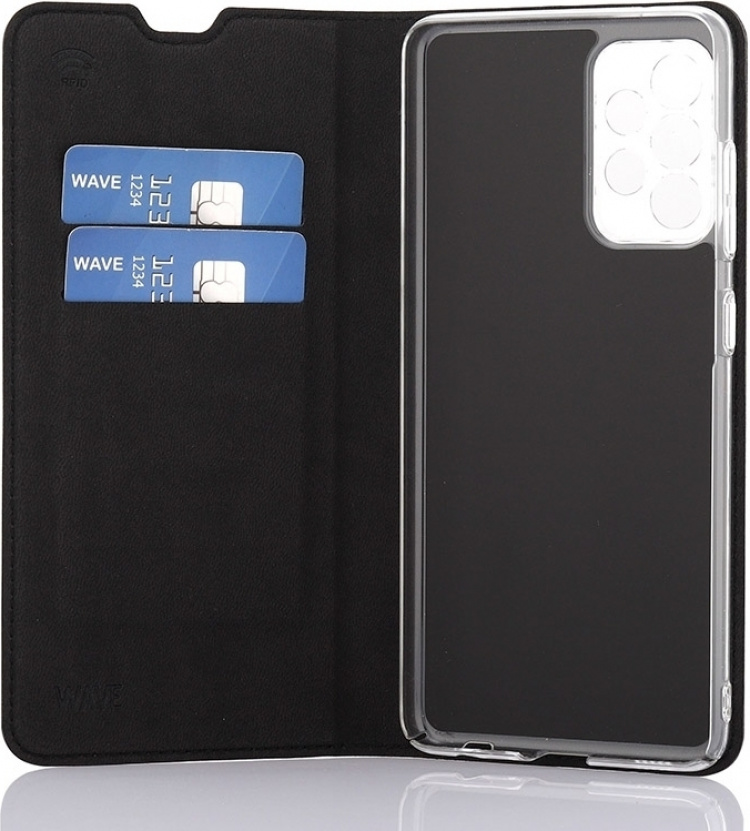 Wave BookCase protective case, Samsung Galaxy A52 / A52 5G / A52s, black