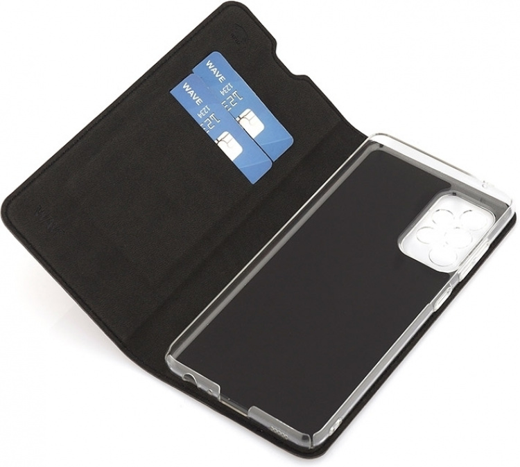 Wave BookCase protective case, Samsung Galaxy A52 / A52 5G / A52s, black