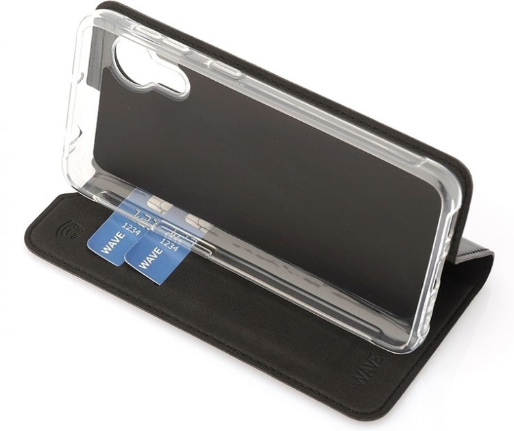 Wave BookCase protective case, Samsung Galaxy Xcover 5, black