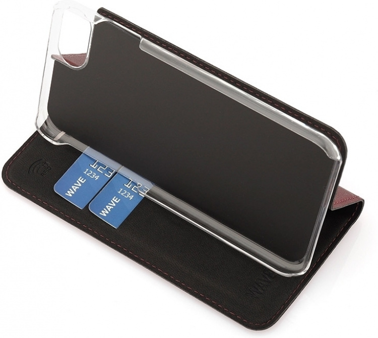 Wave BookCase protective case, iPhone 7 / 8 / SE, Smoky Sangria