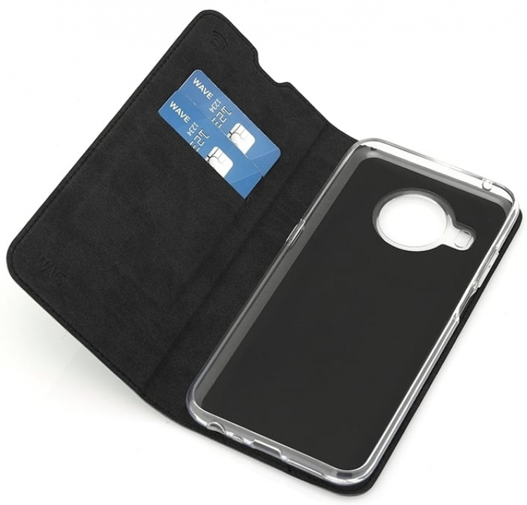 Wave BookCase protective case, Nokia X10 / X20, black Wave BookCase protective case, Nokia X10 / X20, black