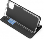 Wave BookCase protective case, Samsung Galaxy A22 5G, black Wave BookCase protective case, Samsung Galaxy A22 5G, black