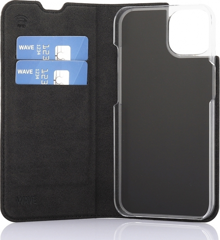 Wave BookCase protective case, iPhone 13, black