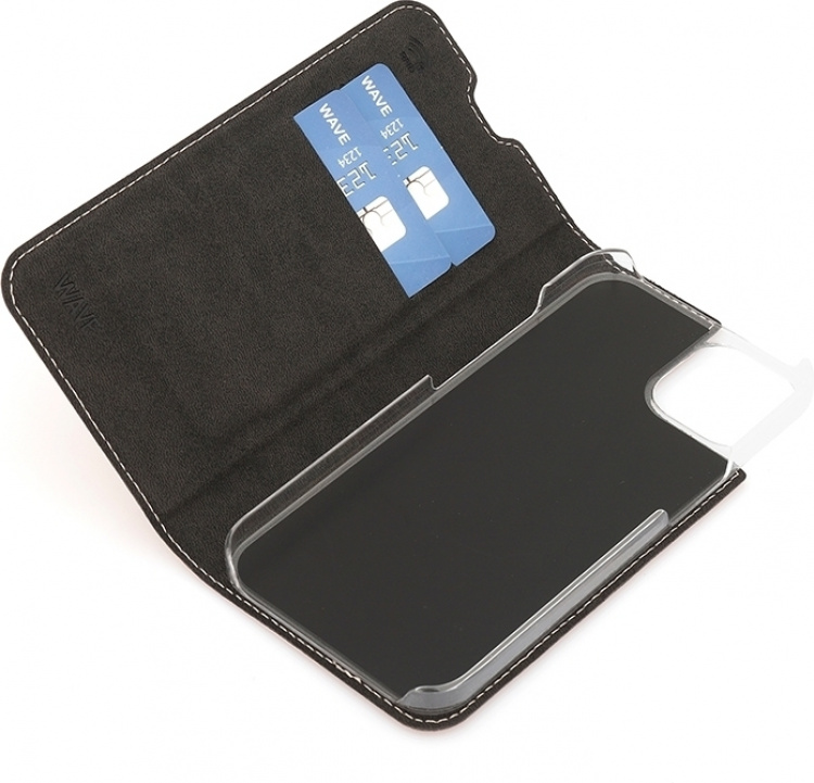 Wave BookCase protective case, iPhone 13, rose gold Wave BookCase protective case, iPhone 13, rose gold