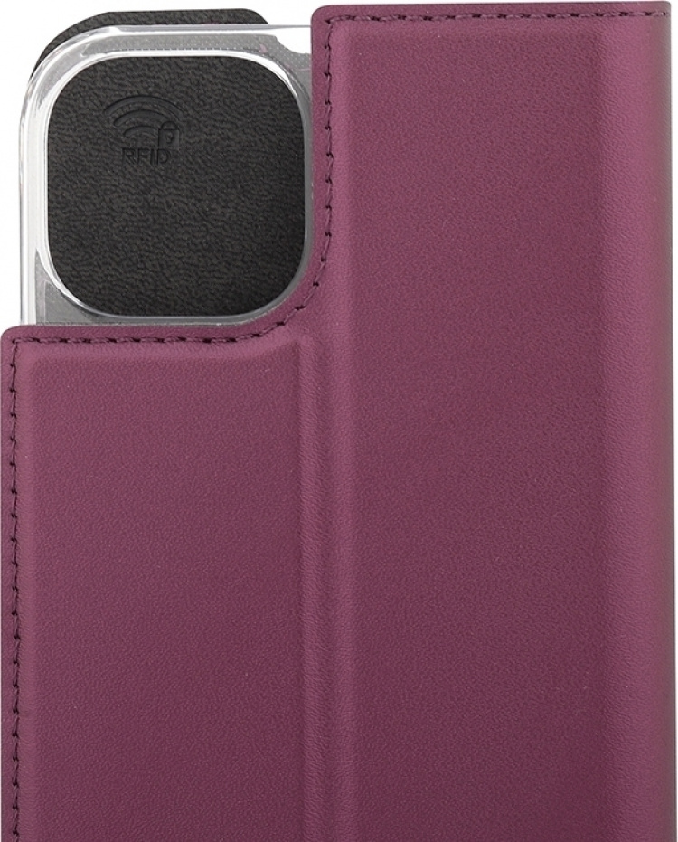 Wave BookCase protective case, iPhone 13, Smoky Sangria