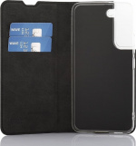 Wave BookCase protective case, Samsung Galaxy S22 5G, black