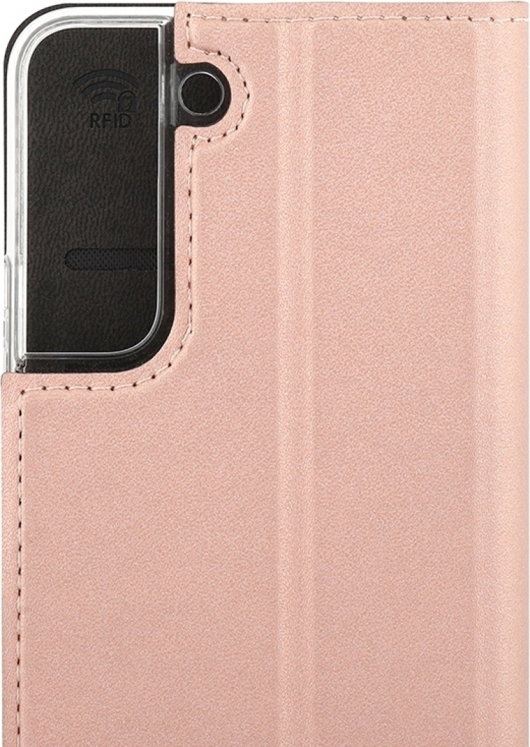 Wave BookCase protective case, Samsung Galaxy S22 5G, rose gold