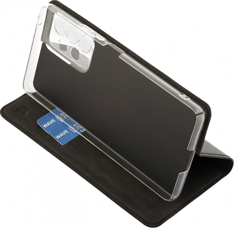 Wave BookCase protective case, Samsung Galaxy A53 5G, black