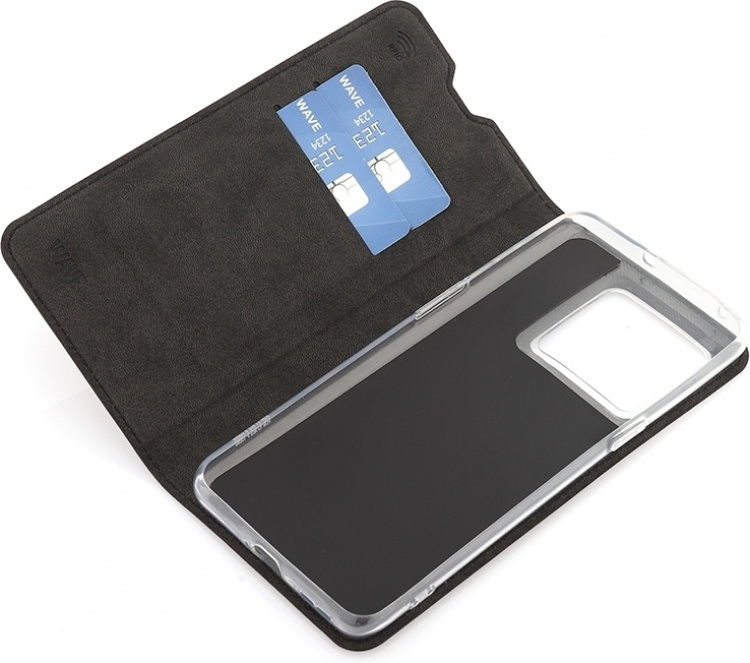 Wave BookCase protective case, OnePlus 10T 5G, black