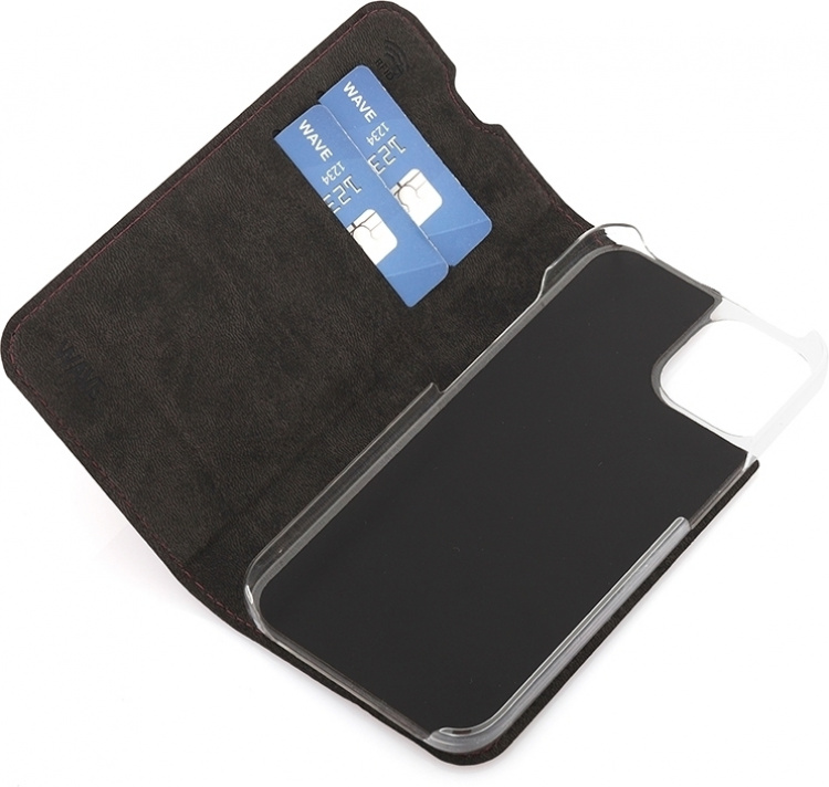 Wave BookCase protective case, iPhone 14, Smoky Sangria Wave BookCase protective case, iPhone 14, Smoky Sangria