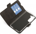 Wave BookCase protective case, Samsung Galaxy S23, black