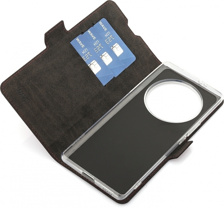 Wave BookCase protective case, Honor Magic5 Lite, Smoky Sangria Wave BookCase protective case, Honor Magic5 Lite, Smoky Sangria