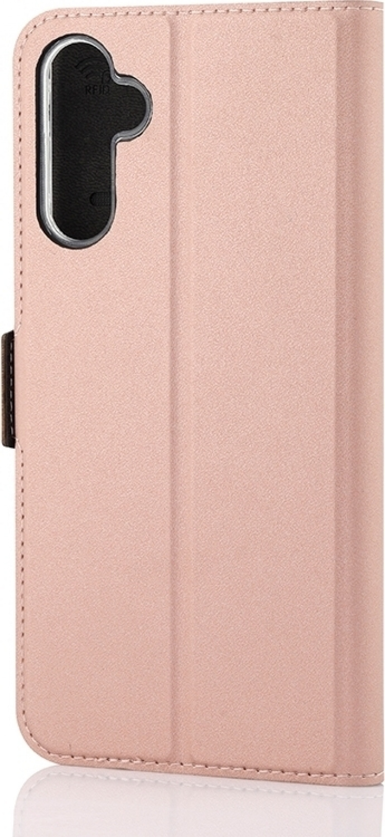 Wave BookCase protective case, Samsung Galaxy A14 4G, rose gold