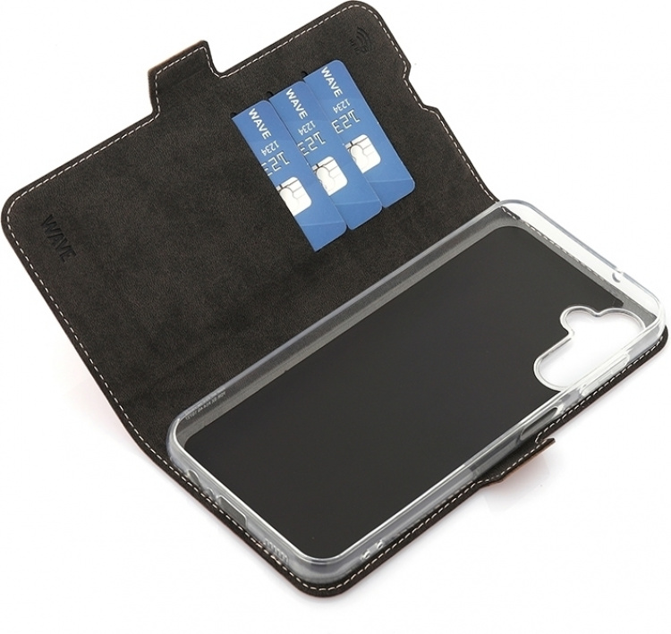 Wave BookCase protective case, Samsung Galaxy A14 4G, rose gold