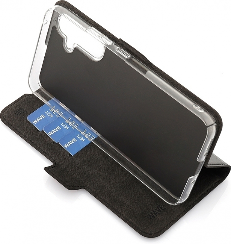 Wave BookCase protective case, Samsung Galaxy A54 5G, black