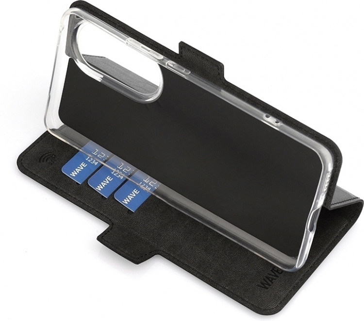 Wave BookCase protective case, Honor 90, black Wave BookCase protective case, Honor 90, black