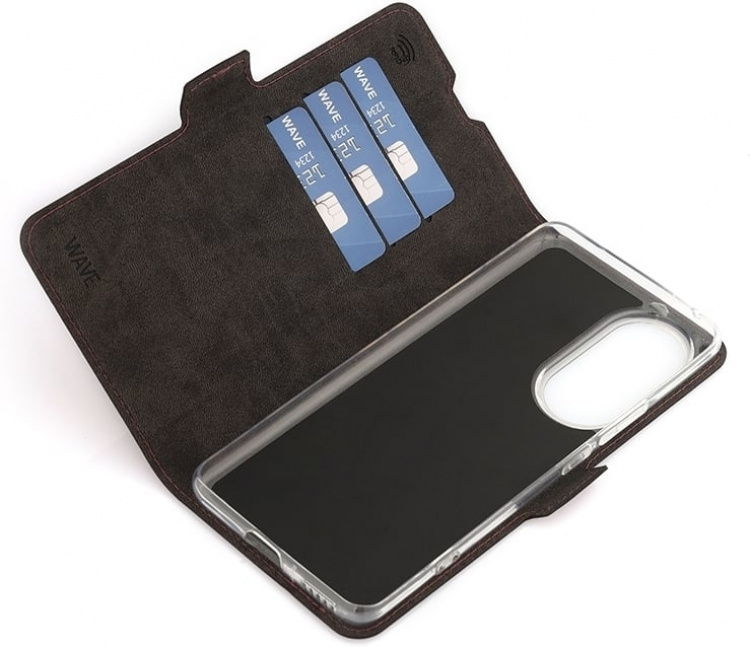 Wave BookCase protective case, Honor 90, Smoky Sangria Wave BookCase protective case, Honor 90, Smoky Sangria