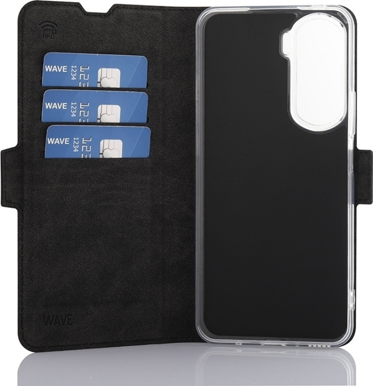 Wave BookCase protective case, Honor 90 Lite, black