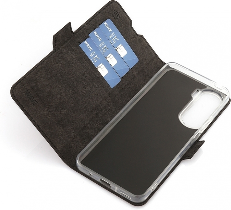 Wave BookCase protective case, Honor 90 Lite, black