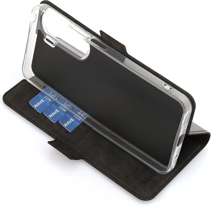 Wave BookCase protective case, Honor 90 Lite, black